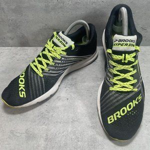 Brooks Hyperion Black Green Shoes Running Sneakers Womens Sz 8.5 D Mens Sz 7 D‎